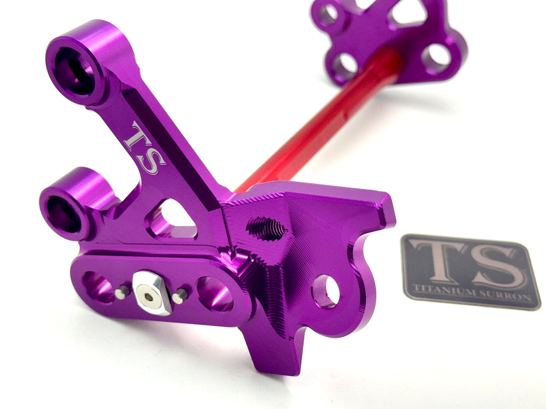 Custom CNC Aluminum Footpeg Bracket Assembly (SURRON LBX)
