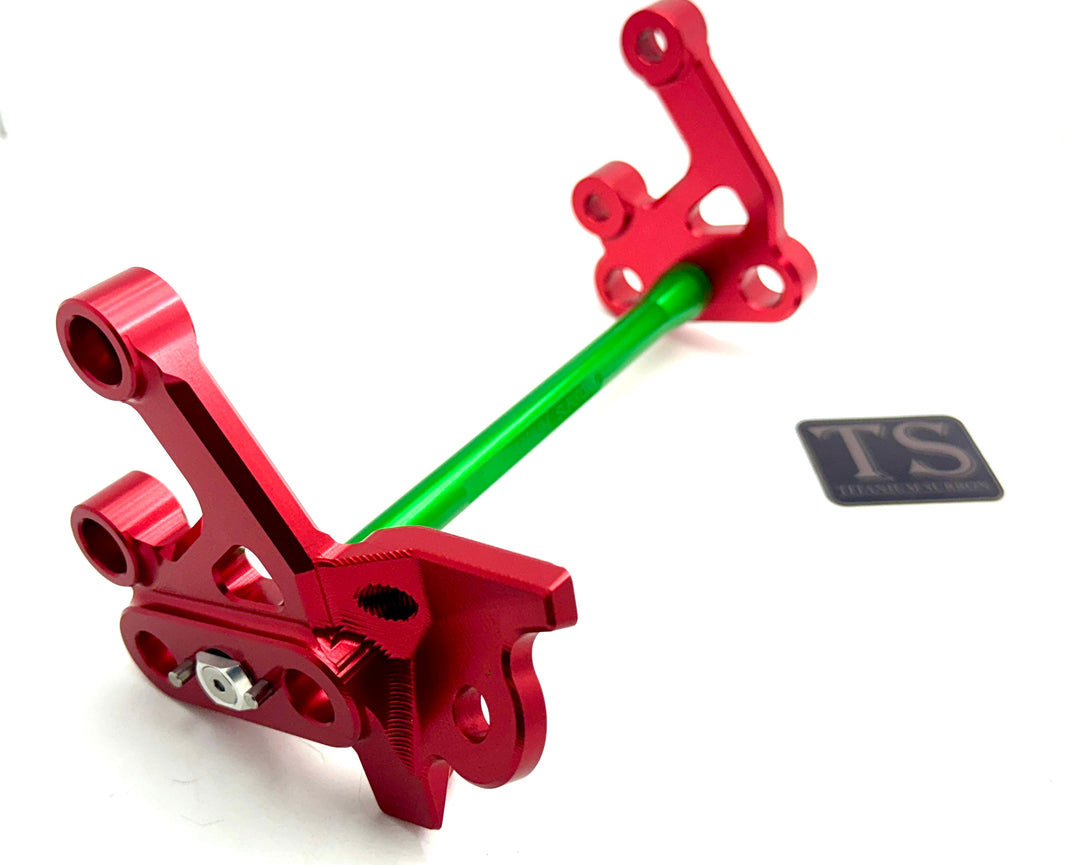 Custom CNC Aluminum Footpeg Bracket Assembly (SURRON LBX)