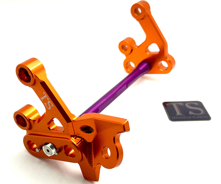 Custom CNC Aluminum Footpeg Bracket Assembly (SURRON LBX)