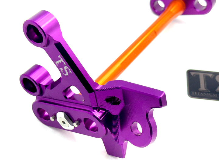 Custom CNC Aluminum Footpeg Bracket Assembly (SURRON LBX)
