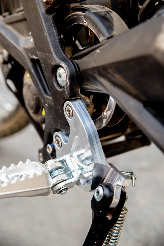 NTC Billet Aluminum Foot Peg Brackets With Kickstand Option (SURRON LBX)