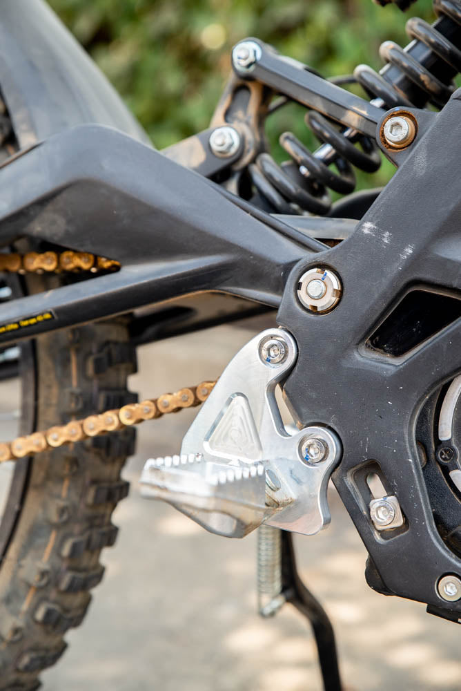 NTC Billet Aluminum Foot Peg Brackets With Kickstand Option (SURRON LBX)