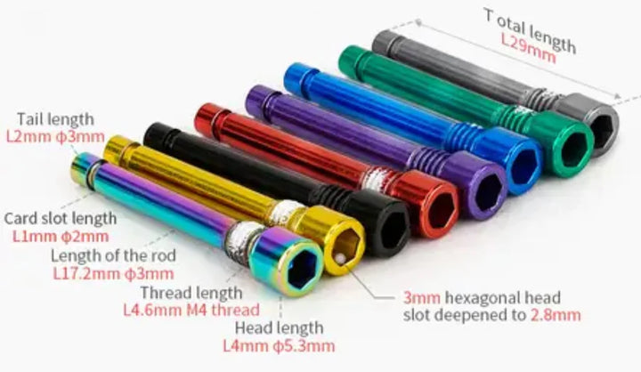 ZEAL Titanium Caliper Pins