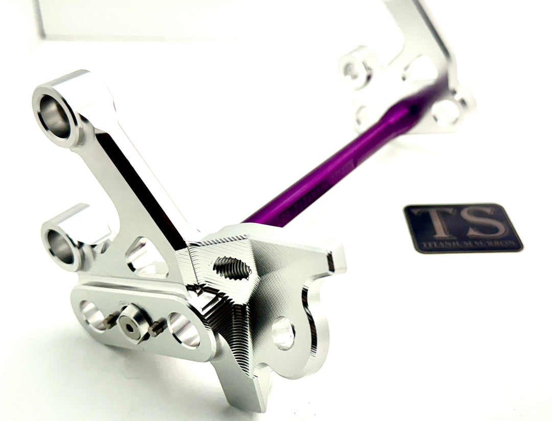 Custom CNC Aluminum Footpeg Bracket Assembly (SURRON LBX)