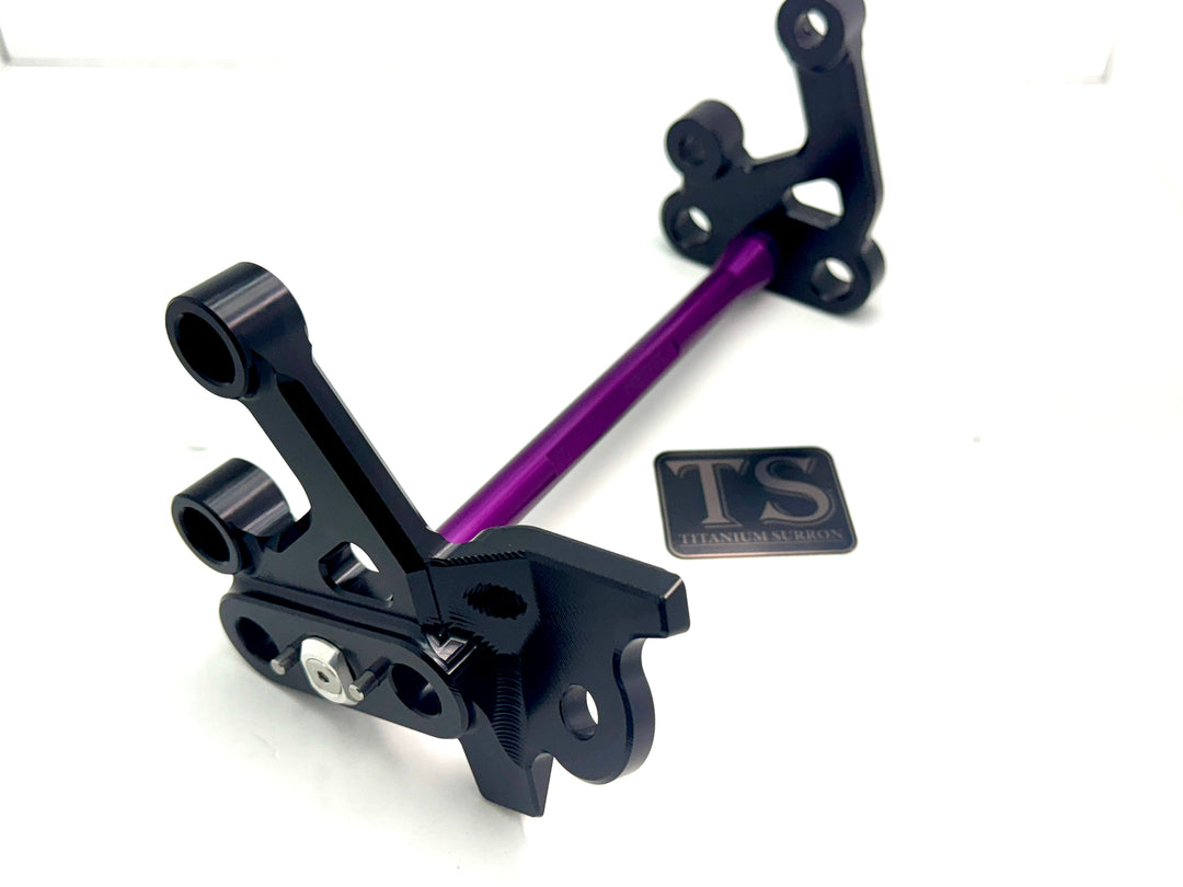 Custom CNC Aluminum Footpeg Bracket Assembly (SURRON LBX)