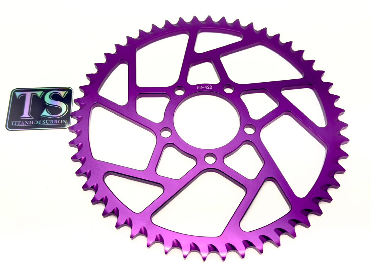 48/ 52/ 54/ 58 Tooth Hardened Aluminum 420 Sprocket for E-moto