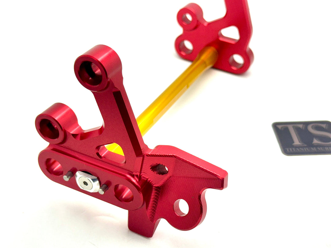 Custom CNC Aluminum Footpeg Bracket Assembly (SURRON LBX)
