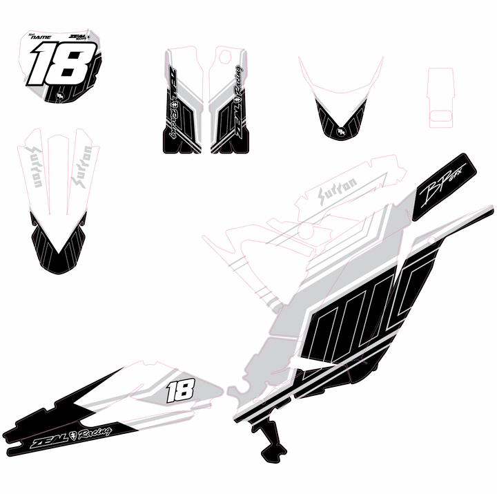 SUR-RON LBX STAGGER GRAPHIC KIT