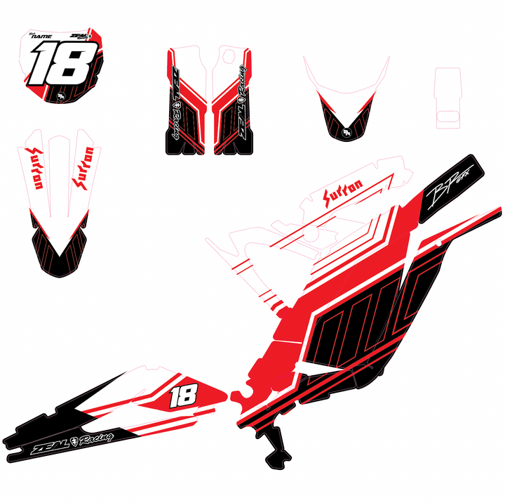 SUR-RON LBX STAGGER GRAPHIC KIT