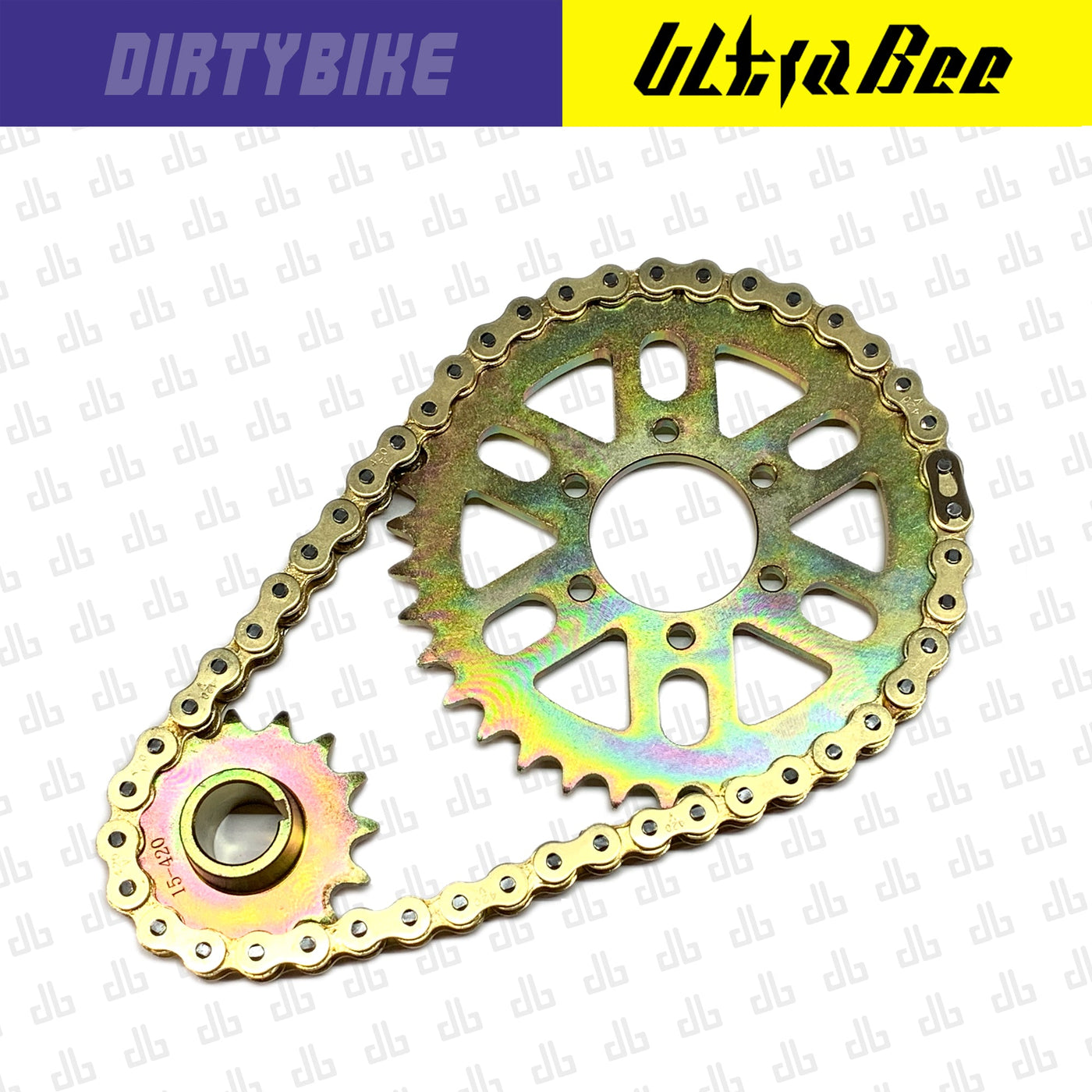 DirtyBike 420 Gold Series Primary Belt to Chain Conversion Kit Sealed X-Ring (Surron Ultra Bee)