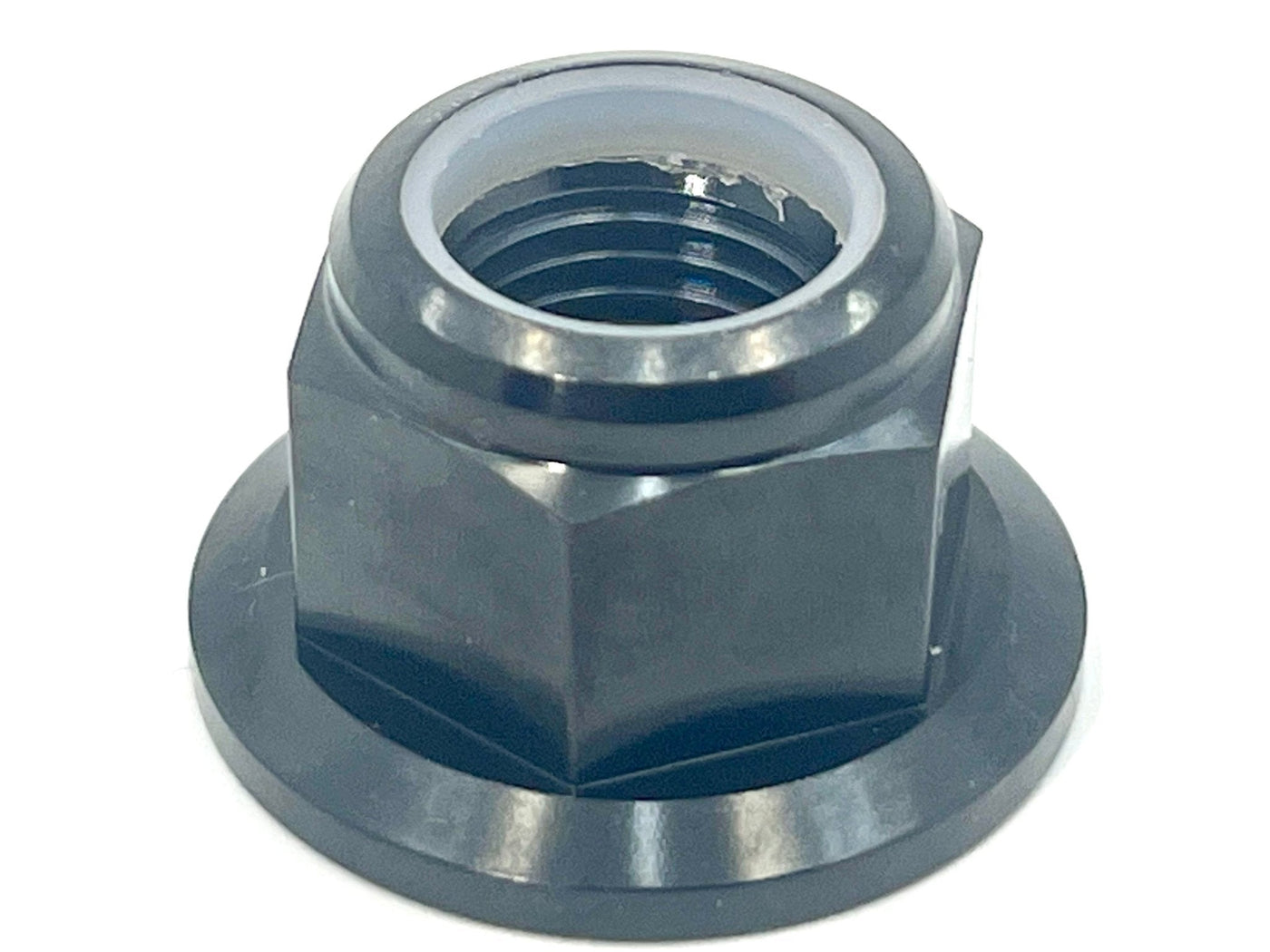 Anodized Titanium Nylock Nut for Surron Motor- M12x1.25