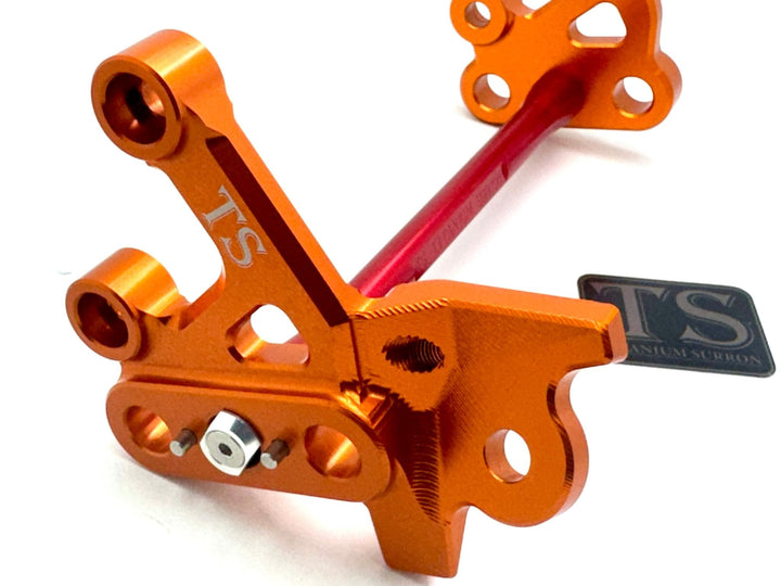 Custom CNC Aluminum Footpeg Bracket Assembly (SURRON LBX)