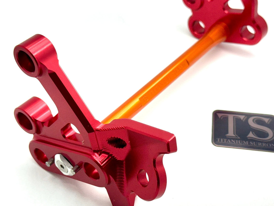 Custom CNC Aluminum Footpeg Bracket Assembly (SURRON LBX)