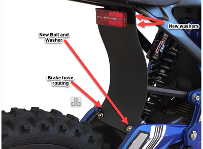 DirtyBike Shock Protector Mud Guard Standard Surron LBX