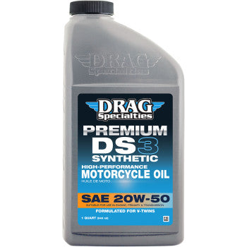 DRAG SPECIALTIES DS3 Premium Full Synthetic 20W-50 Motorcycle Oil
